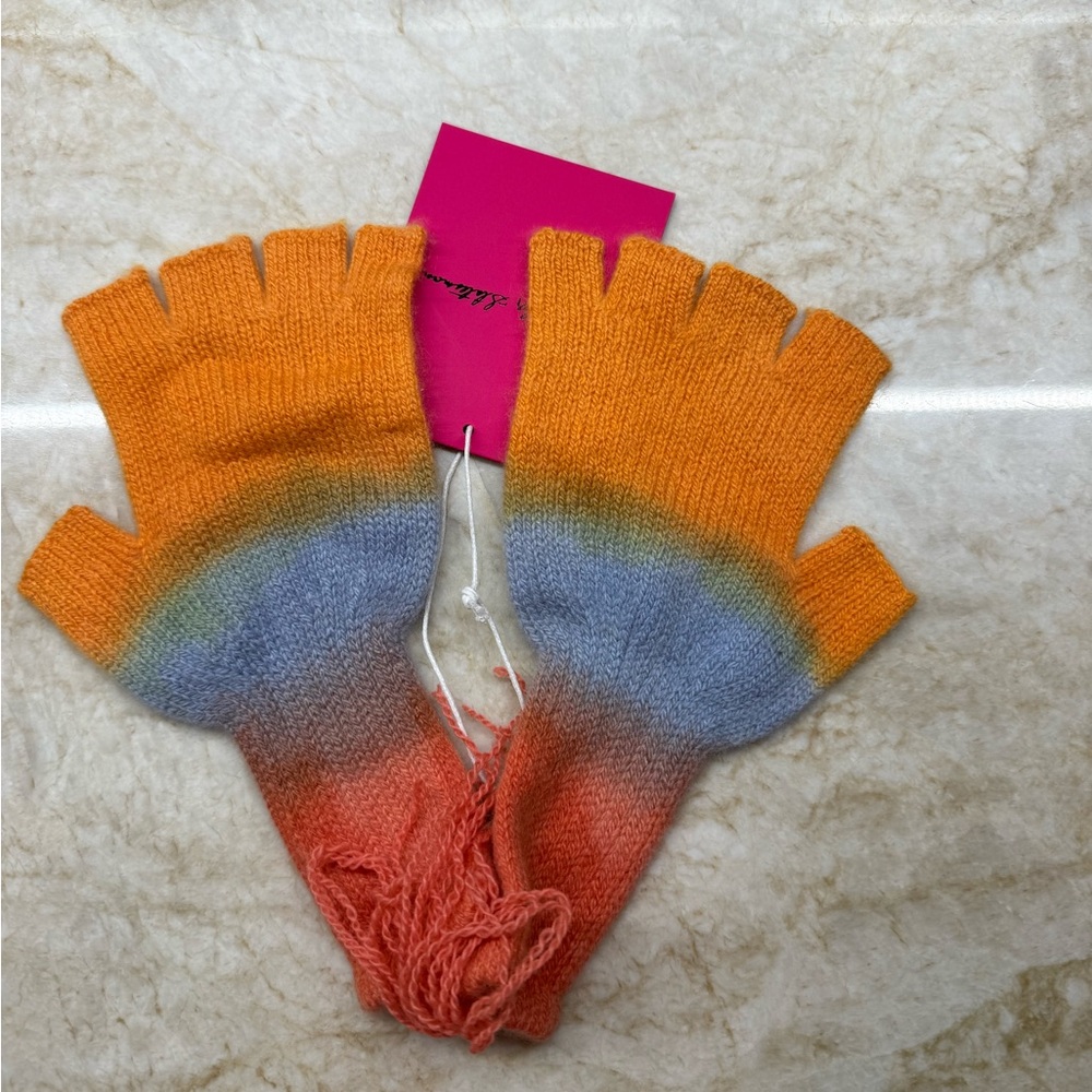 Elder statesman fingerless gloves